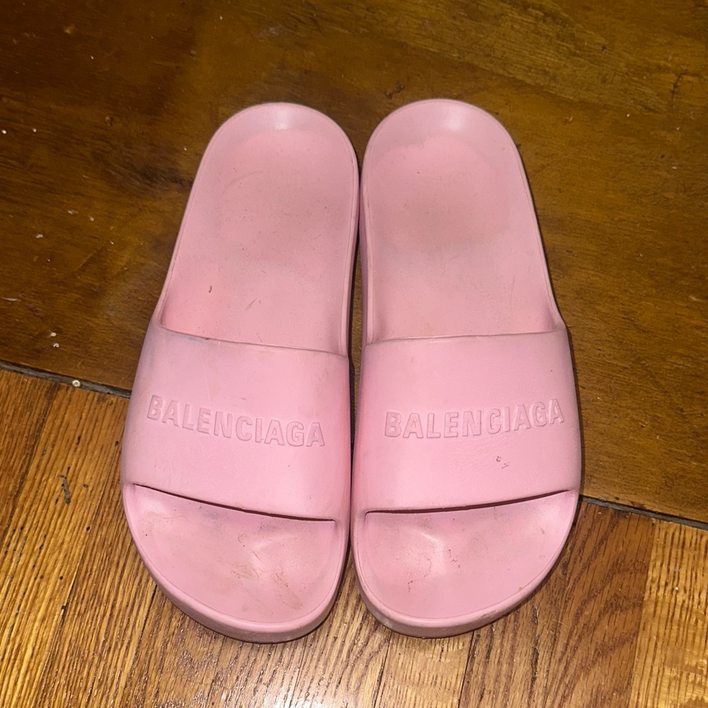 Balenciaga Pink Women's Slippers